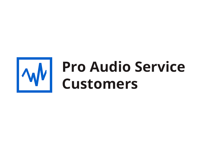 Preview of Pro Audio Service Customers